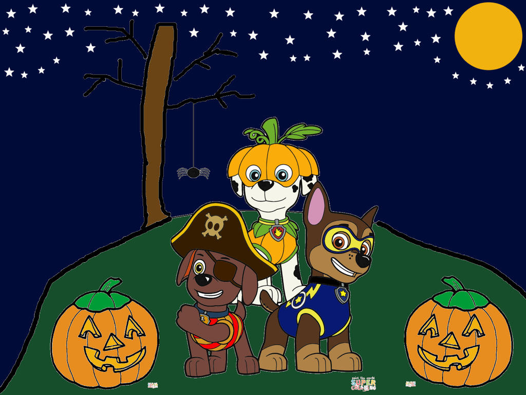 Paw patrol happy halloween by romainbowen on