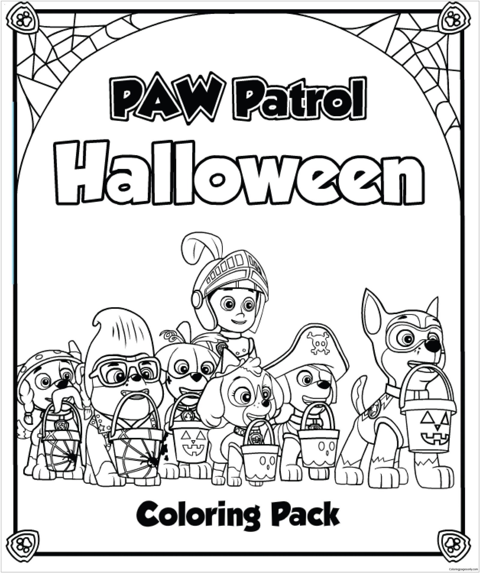 Skye paw patrol coloring pages printable for free download