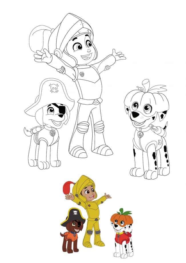 Paw patrol coloring pages