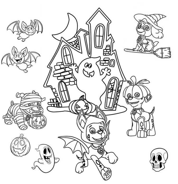 Coloring pages paw patrol