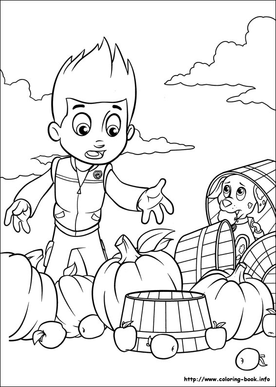 Paw patrol coloring picture