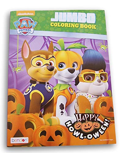 Paw patrol halloween coloring activity book happy howl