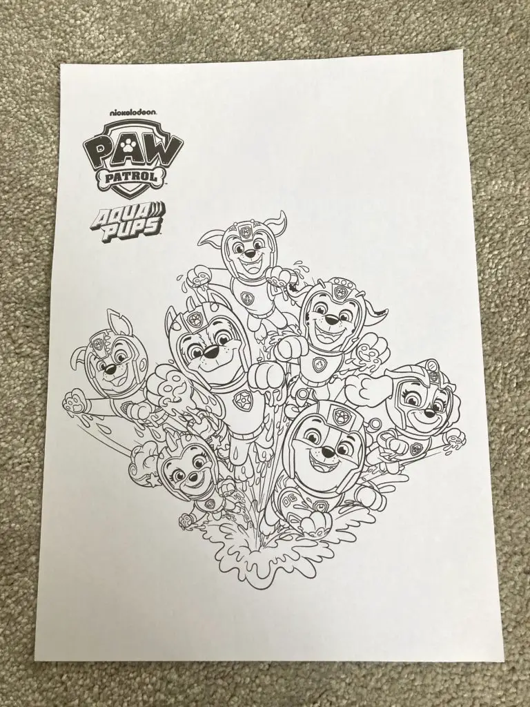 Free paw patrol colouring sheets