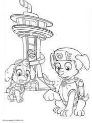 Paw patrol coloring pages