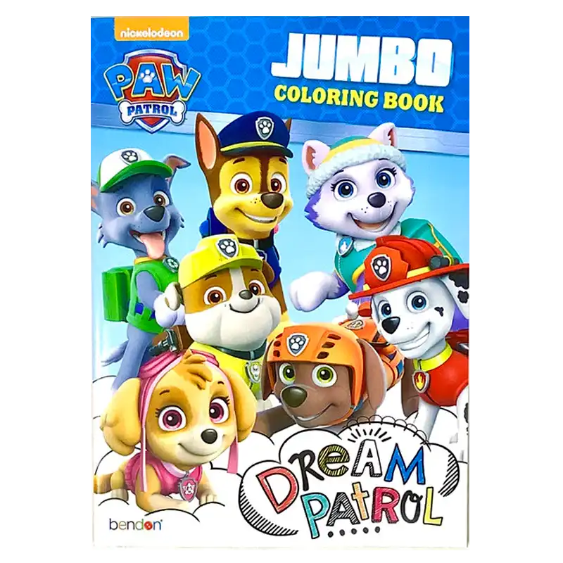 Paw patrol jumbo coloring activity book dream patrol