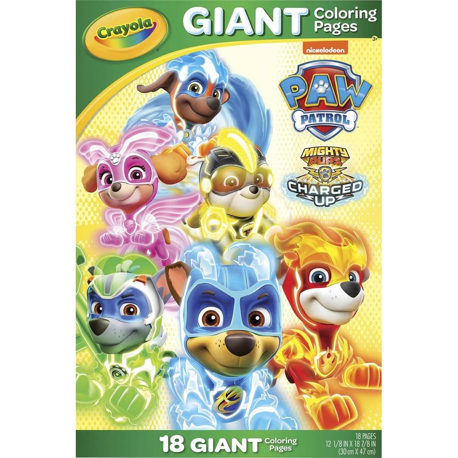 Crayola nickelodeons paw patrol giant pages