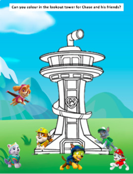 Paw patrol pencil control writing and drawing tpt