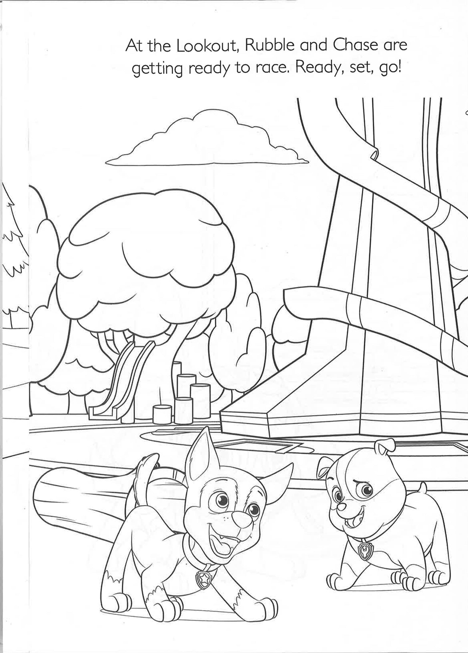 Nickelodeon paw patrol mega colouring â