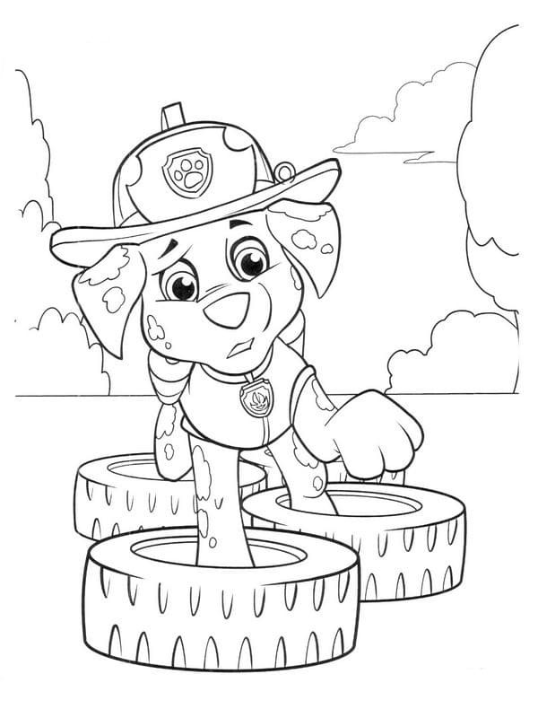 Marshall pup fanatic â found some really neat coloring pages of marshall