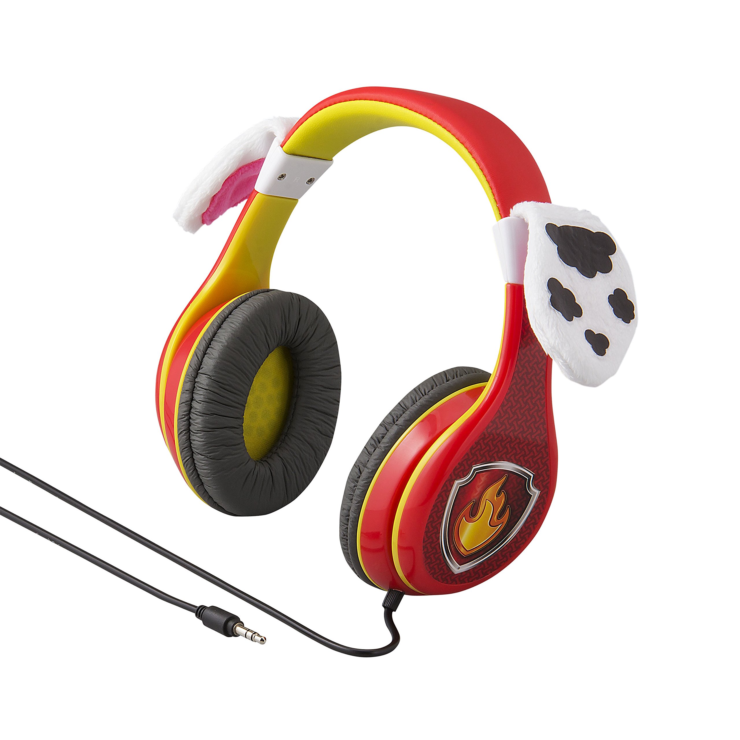 Ekids paw patrol marshall kids headphones adjustable headband stereo sound mm jack wired headphones for kids tangle