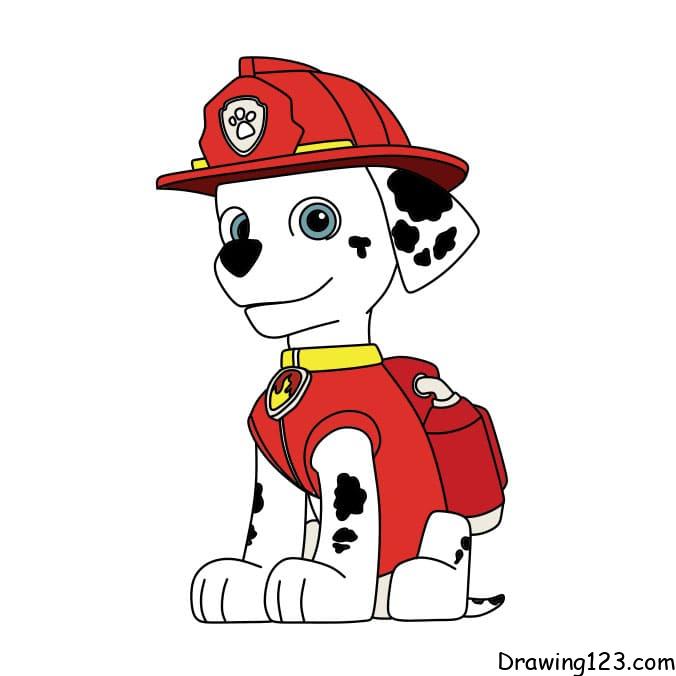 Paw patrol drawing tutorial