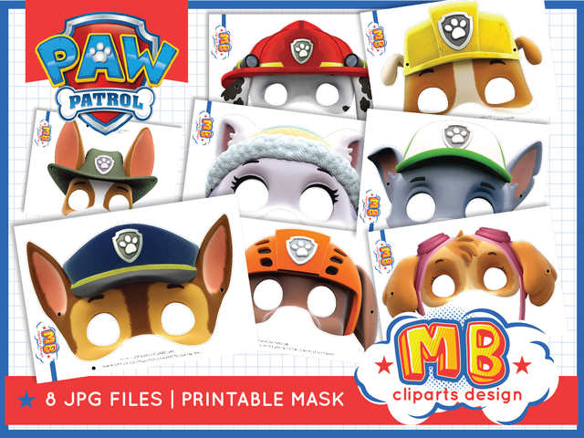 Paw patrol mask jpg printable
