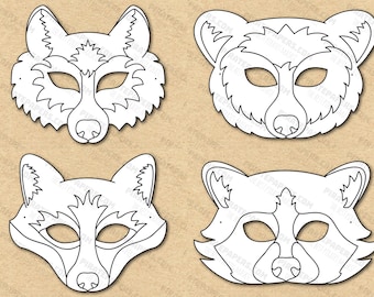 Paws printable coloring masks dog masks printable masks color mask dalmation mask dog costume dog party cartoon mask kids costume
