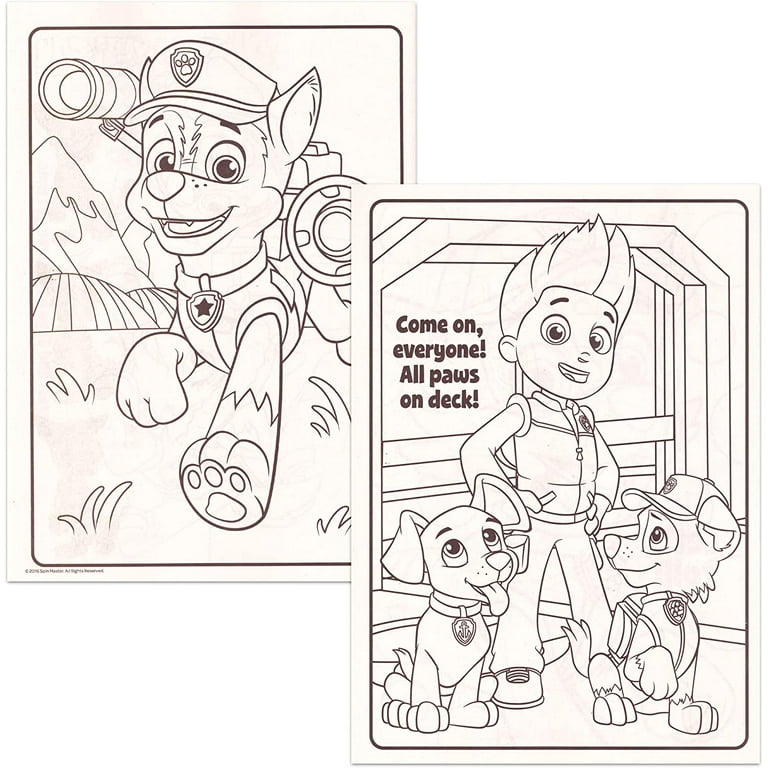 Paw patrol coloring and activity book set coloring books bundle with bonus stickers