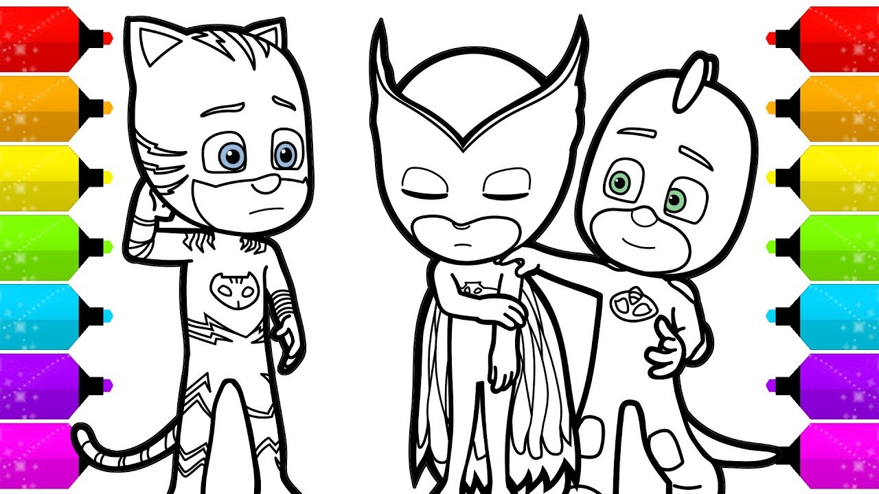 Pj asks coloring pages for kids