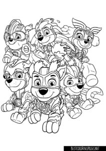 Paw patrol coloring pages