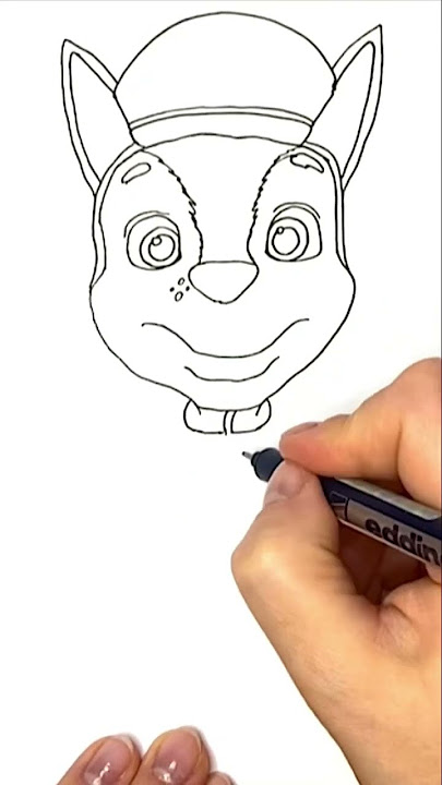 How to easily draw paw patrols rubble step by step