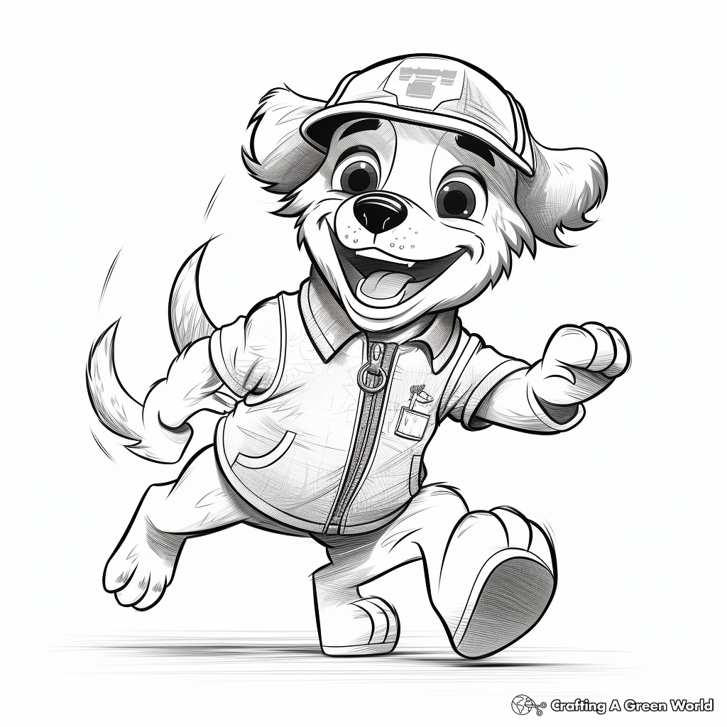 Police dog coloring pages