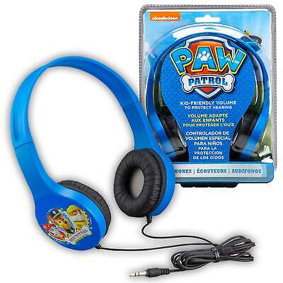 Paw patrol headphones kid friendly blue with ears childrens character marshall for sale online
