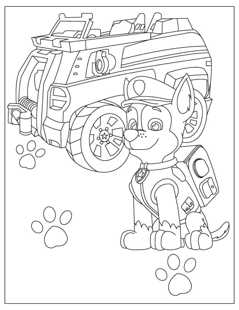 Free paw patrol coloring pages your kids will love download pdfs