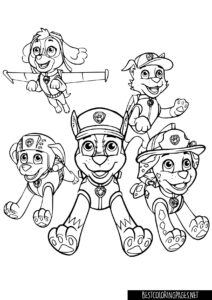Paw patrol coloring pages