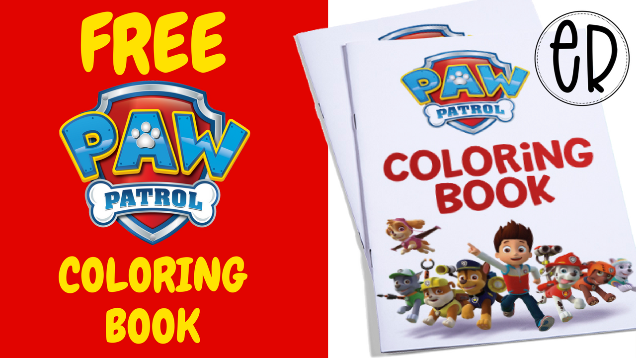 Paw patrol coloring activity book free to use