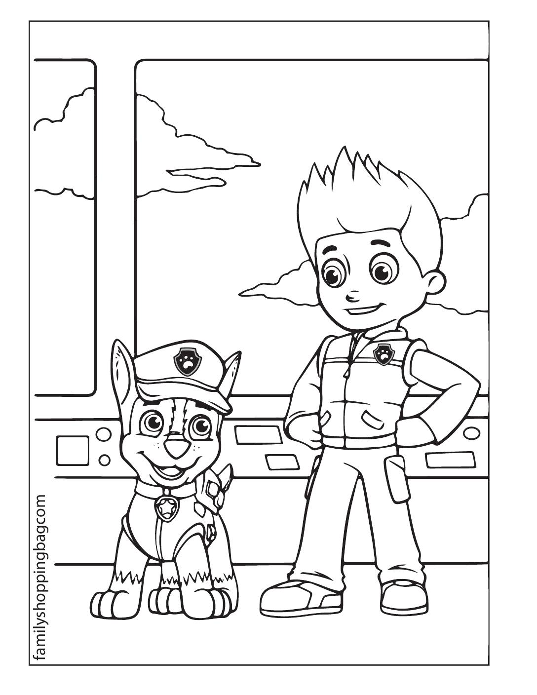 Free printable paw patrol coloring pages and more lil shannie