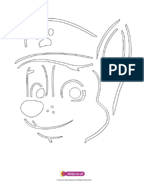 Paw patrol pumpkin stencil chase pdf pdf