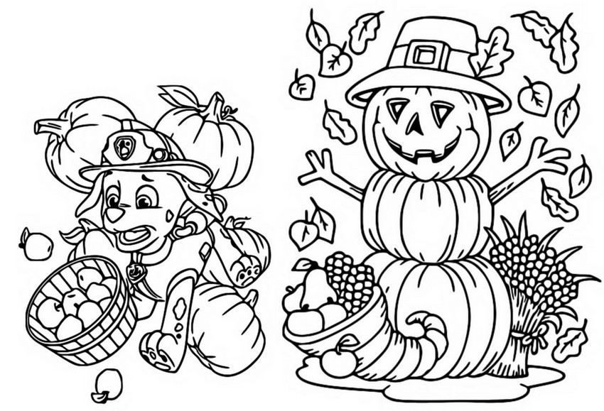 Coloring page paw patrol