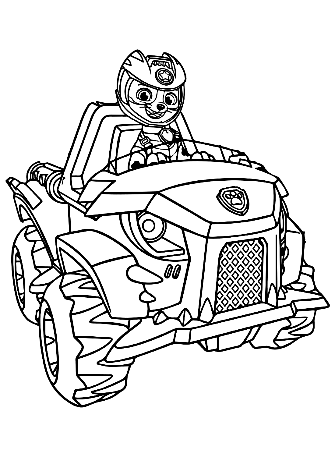 Wild cat paw patrol coloring pages printable for free download