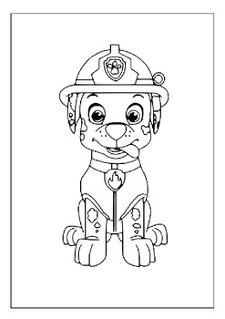 Printable paw patrol coloring pages collection adventure bay fun for kids p