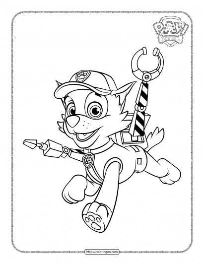 Paw patrol coloring pages free pdf printables