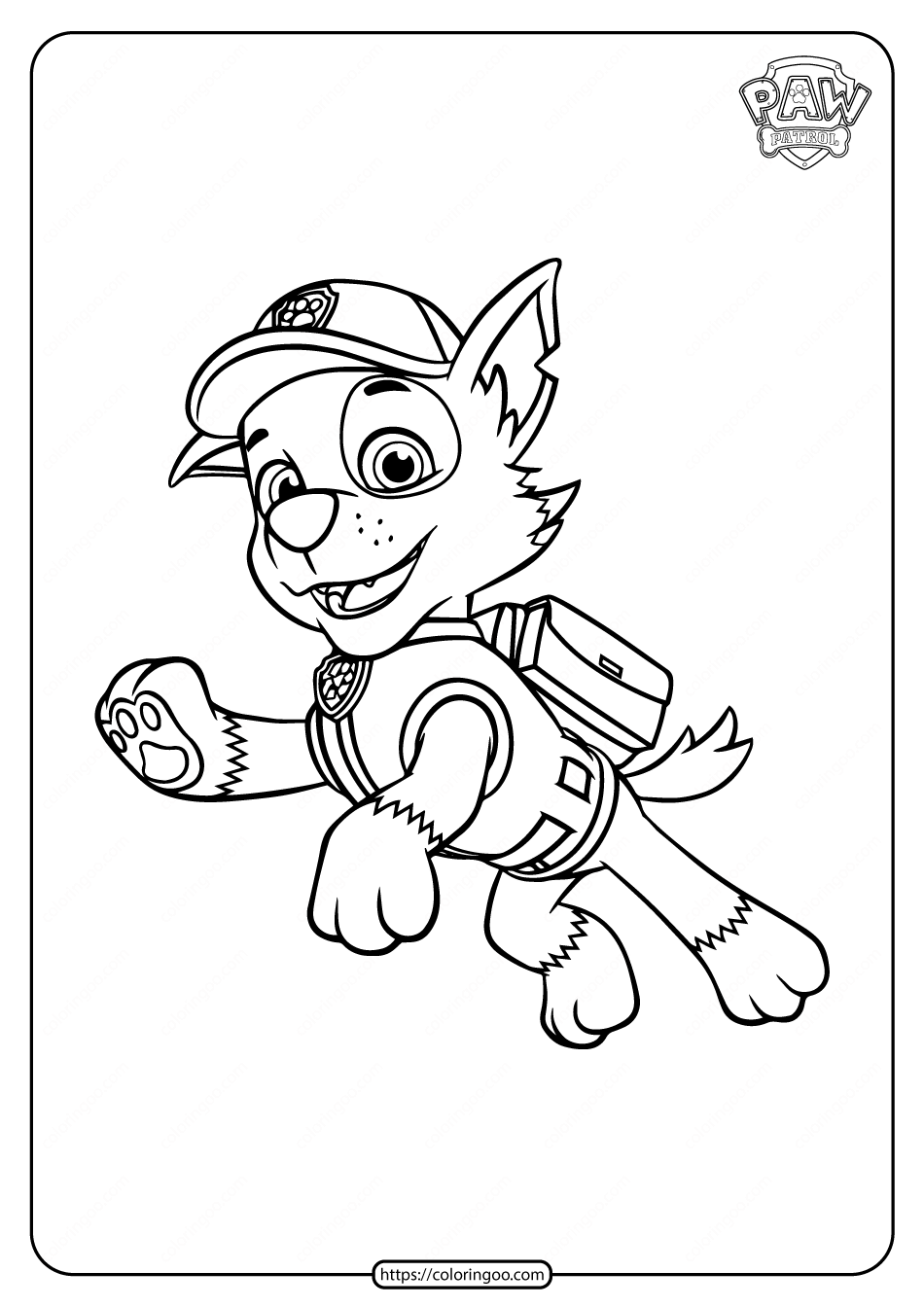 Paw patrol rocky coloring pages for kids paw patrol coloring pages paw patrol coloring coloring books