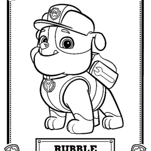Rubble paw patrol coloring pages printable for free download
