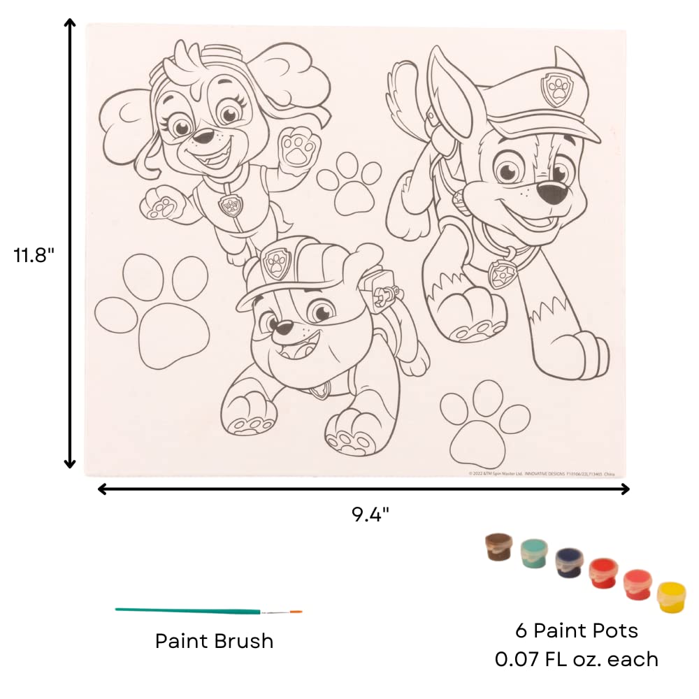 Innovative designs paw patrol creative coloring canvas painting and activity set for kids pcs toys games