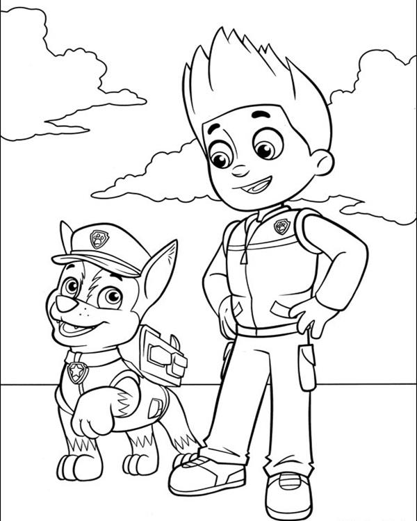 Paw patrol coloring pages