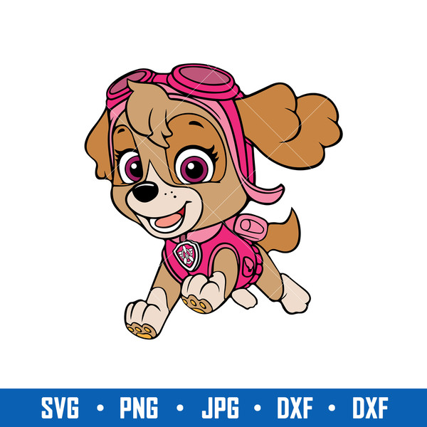 Skye paw patrol svg skye dog patrol dog svg cartoon svg