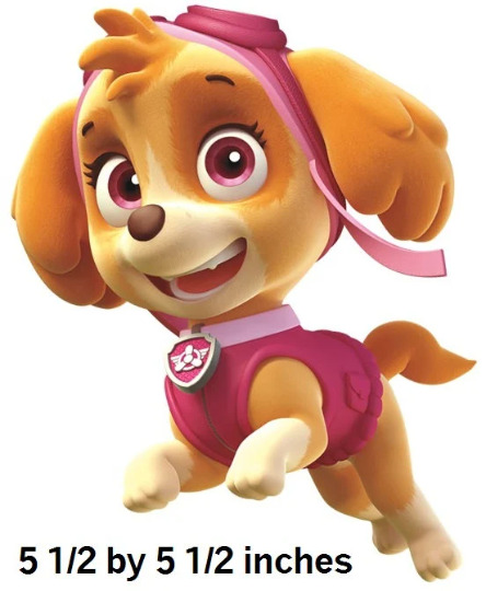 Inch skye decal paw patrol girl pups removable wall sticker pup puppy puppies
