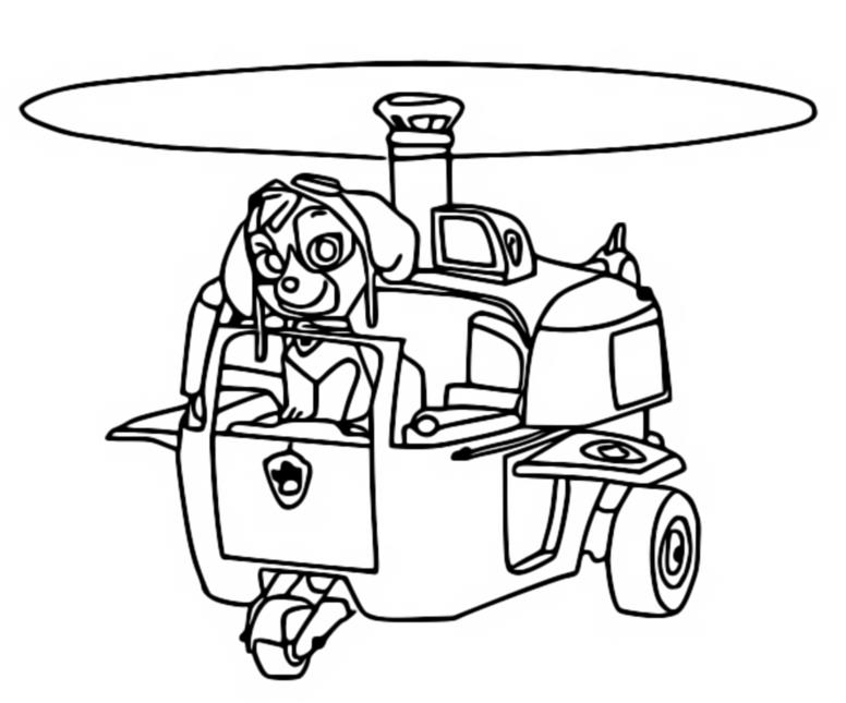 Coloring page paw patrol