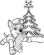 Skye coloring sheet paw patrol