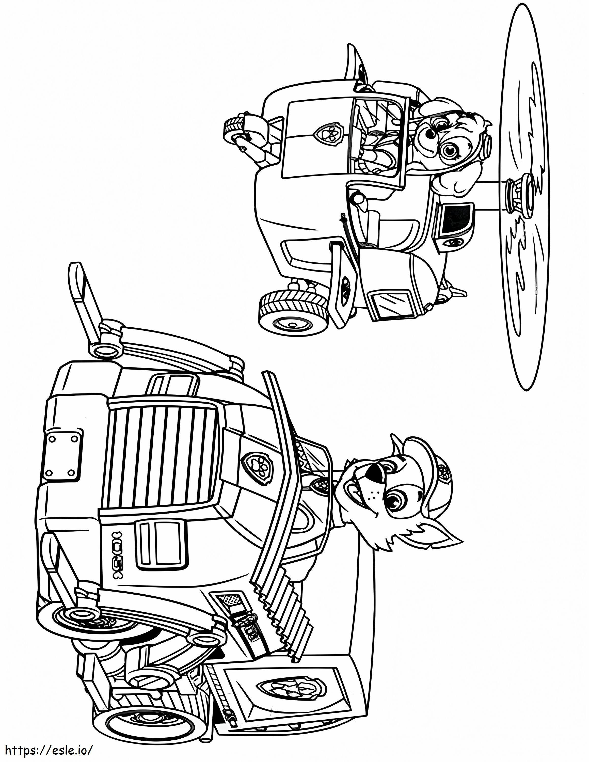 Skye paw patrol coloring page