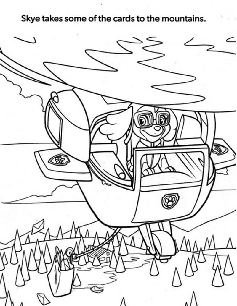 Skye paw patrol fãrbung seite