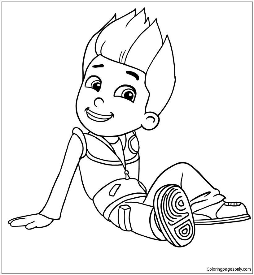 Ryder paw patrol coloring pages printable for free download
