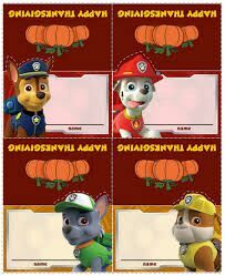 Happy thanksgiving paw patrol coloring pages amino
