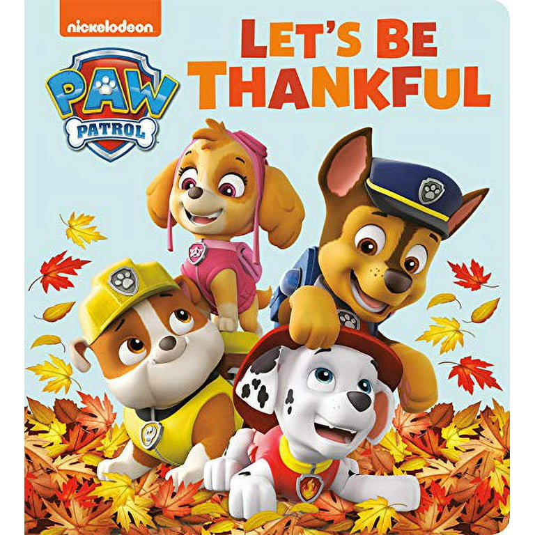 Lets be thankful paw patrol board book