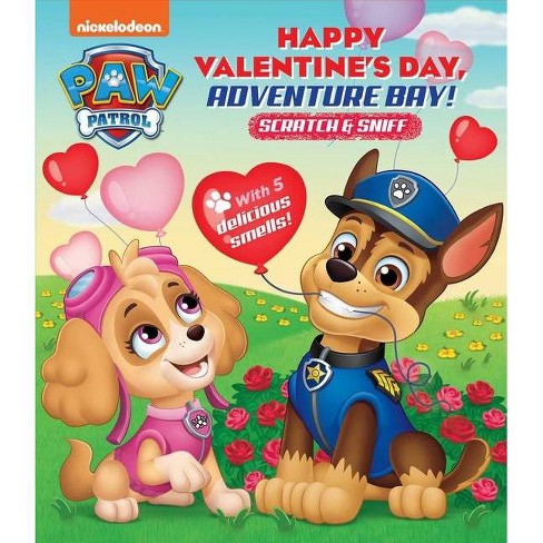 Paw patrol count school valentines day illustrated cards with matching stickers or tattoos
