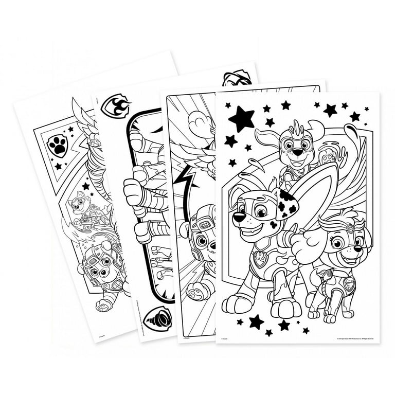 Crayola paw patrol giant coloring pages pages ages child