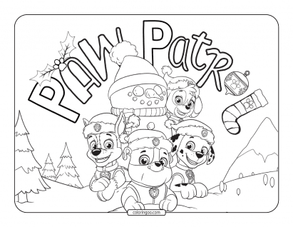 Paw patrol coloring pages free pdf printables