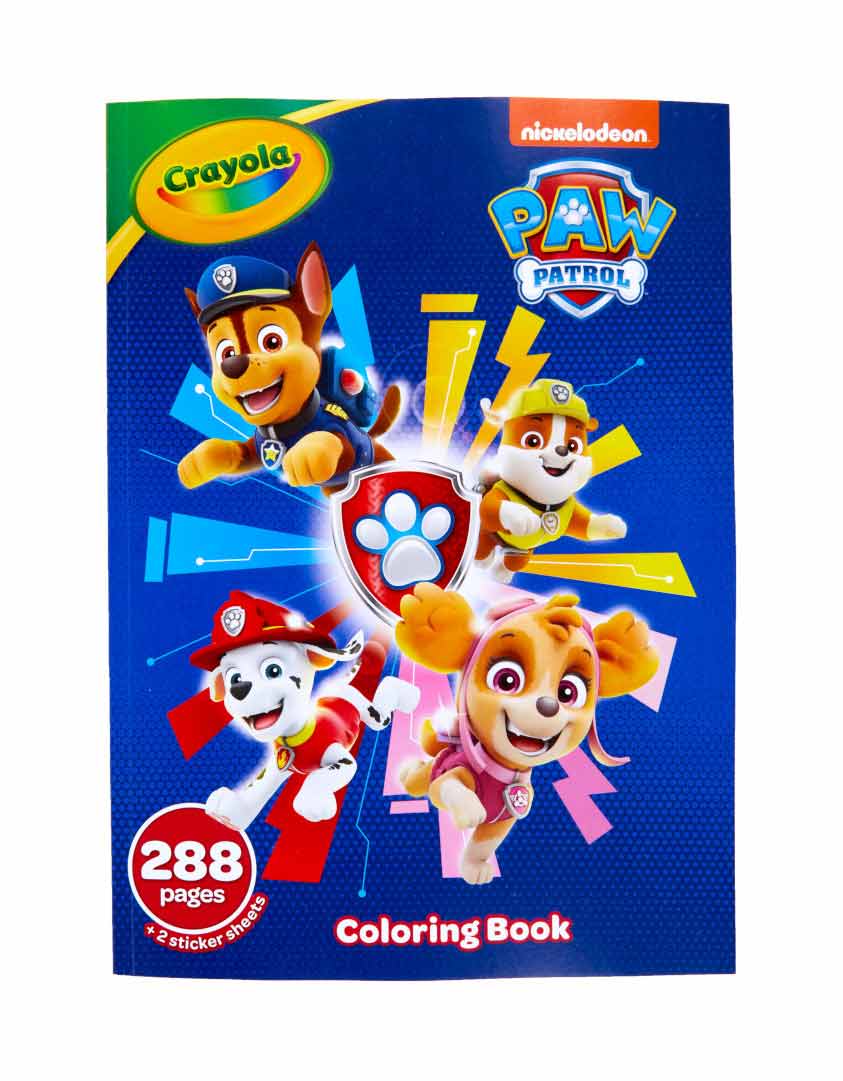 Paw patrol coloring book with stickers pgs