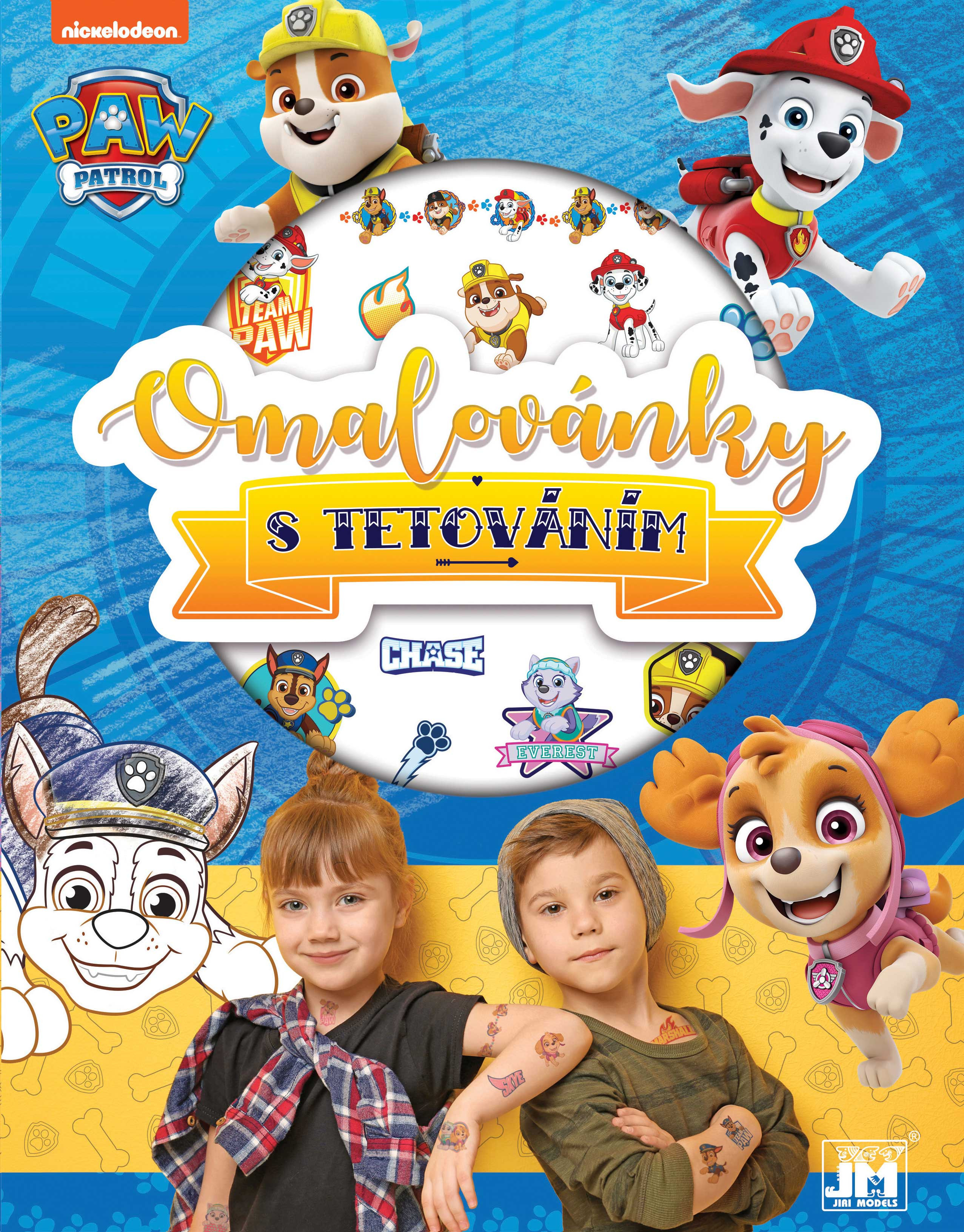 Paw patrol tattoo coloring book